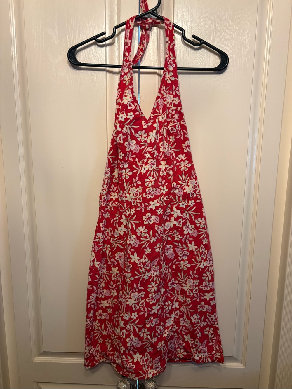 Poet vintage Red Floral Halter Sundress